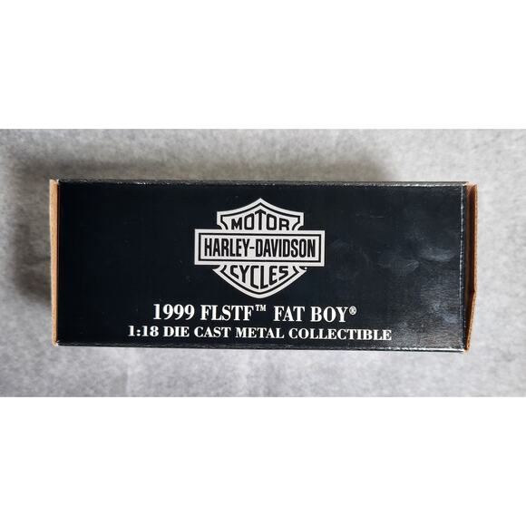 Maisto Harley-Davidson 1999 FLSTF Fat Boy 1:18 Diecast Metal Collectible New - Picture 7 of 8